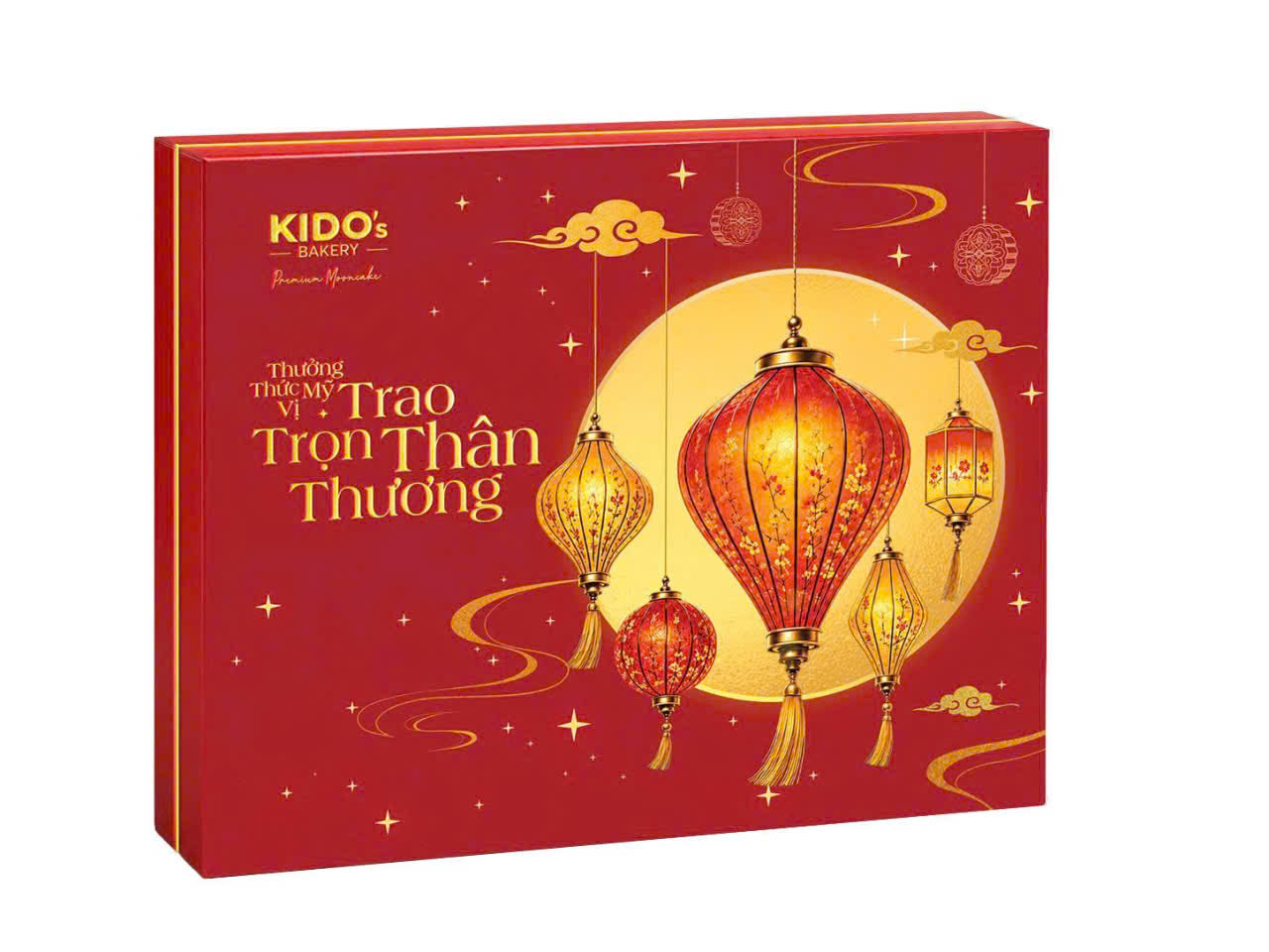 Hộp bánh trung thu Mỹ Vị Cát Tường Đỏ CB5 - KIDO's Bakery 2026