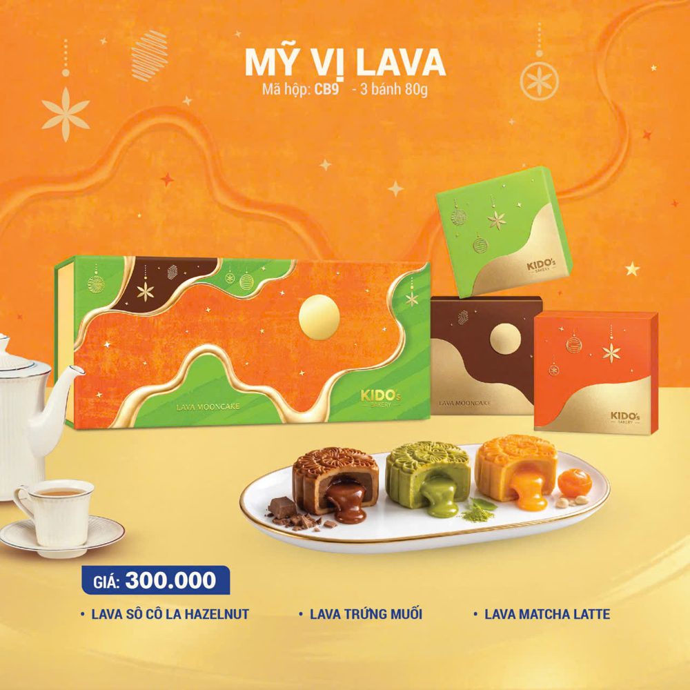 Hộp bánh trung thu Lava tan chảy KIDO 2026